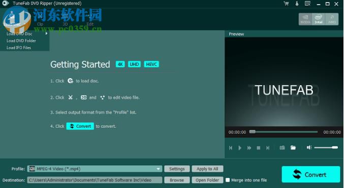 TuneFab DVD Ripper(DVD格式轉換器) 1.0.16 免費版