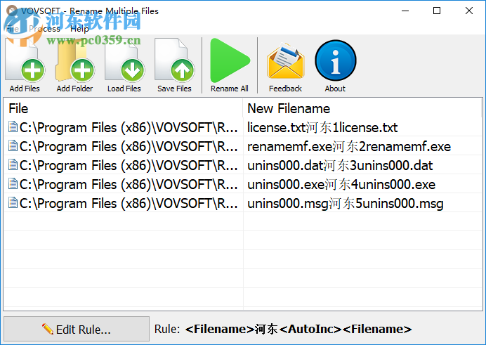 Rename Multiple Files(<a href=http://m.stslhw.cn/zt/plcmm/ target=_blank class=infotextkey>批量重命名</a>工具) 1.3 免費(fèi)版