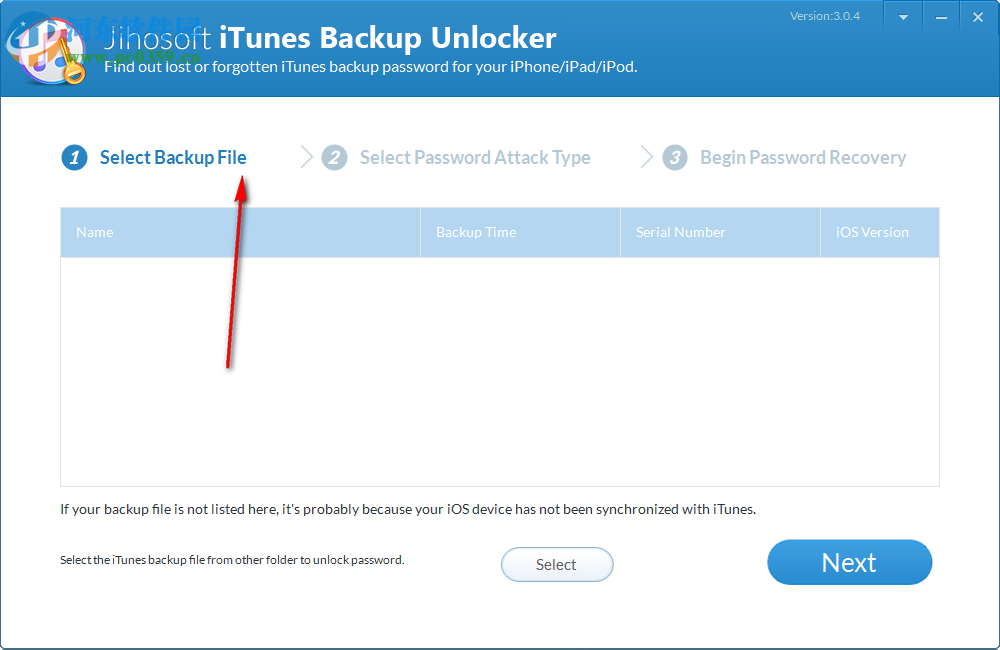 Jihosoft iTunes Backup Unlocker(iTunes備份解鎖器) 3.0.4.0 官方版