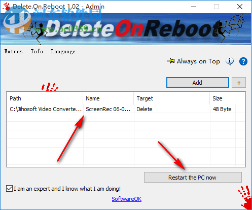 Delete.On.Reboot(重啟時刪除無用文件工具)