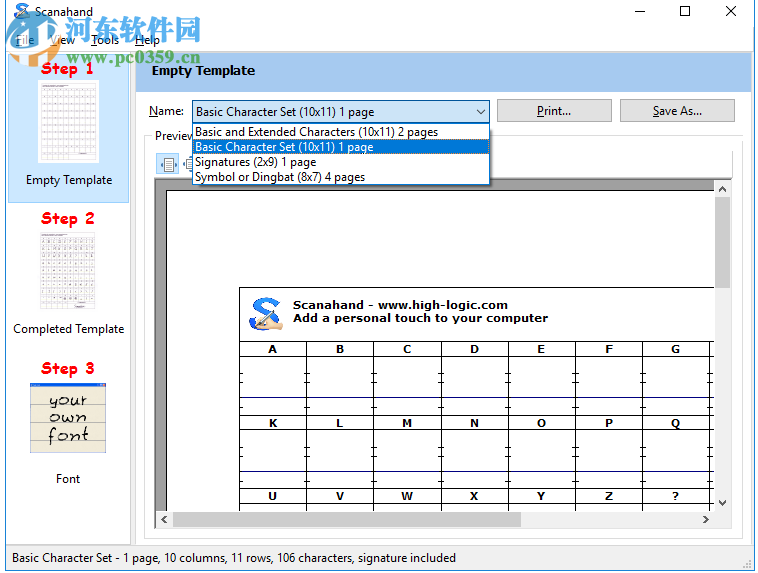 Scanahand(字體制作軟件) 6.1 官方版