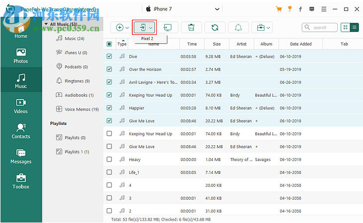 ios設(shè)備文件同步工具(TuneFab WeTrans) 2.0.8 免費(fèi)版