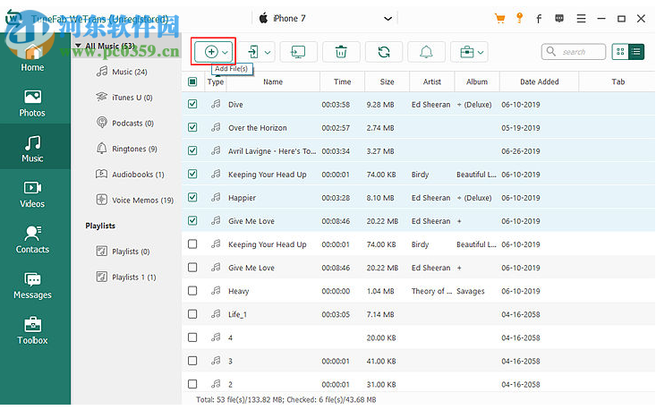 ios設(shè)備文件同步工具(TuneFab WeTrans) 2.0.8 免費(fèi)版