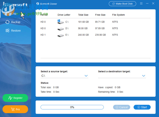 iSumsoft Cloner(系統(tǒng)分區(qū)備份軟件) 3.1.1 免費版