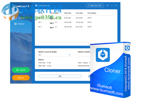iSumsoft Cloner(系統(tǒng)分區(qū)備份軟件) 3.1.1 免費版
