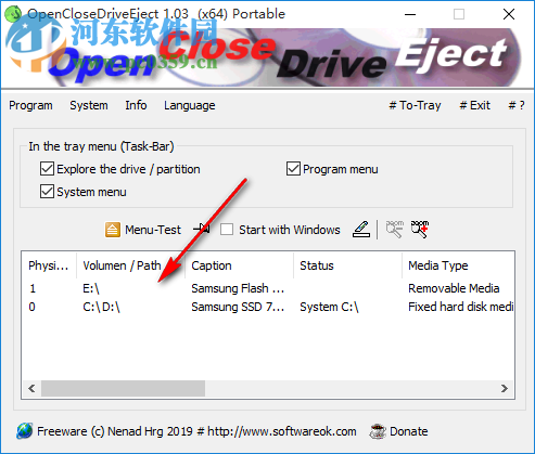 OpenCloseDriveEject(驅(qū)動器彈出工具)