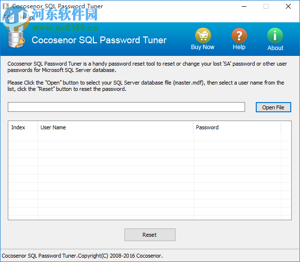 Cocosenor SQL Password Tuner(SQL密碼恢復(fù)工具) 3.1.0 官方版