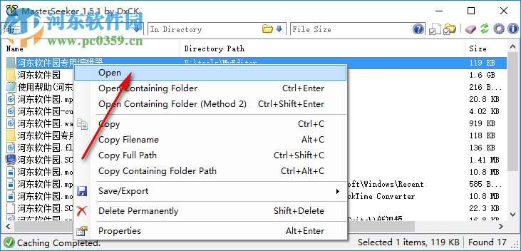 DxCK MasterSeeker Pro(硬盤文件搜索器) 1.5.1 綠色版