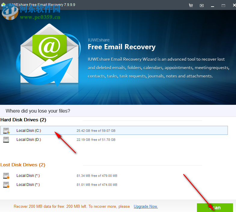 IUWEshare Free Email Recovery(電子郵件恢復(fù)工具) 7.9.9.9 官方版