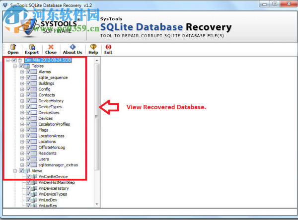 SysTools SQLite Database Recovery 1.2 官方版