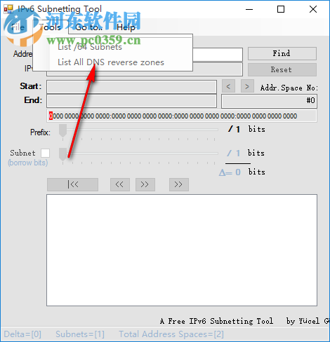 IPV6子網(wǎng)掩碼計(jì)算器(IPv6 Subnetting Tool) 1.9.0.2 免費(fèi)版