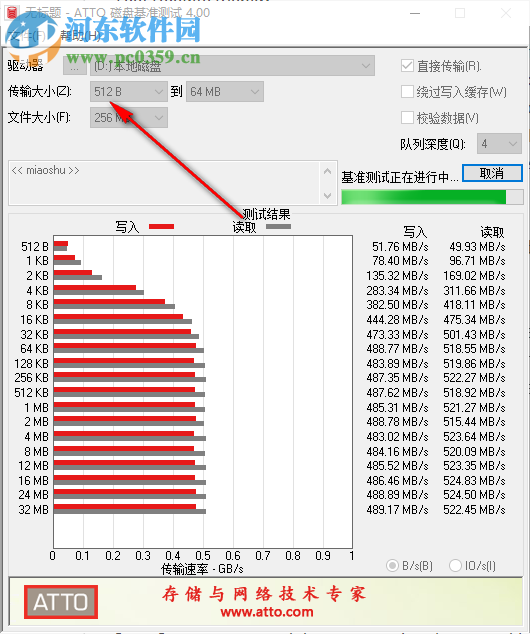 ATTO磁盤基準(zhǔn)測試 4.00 中文版