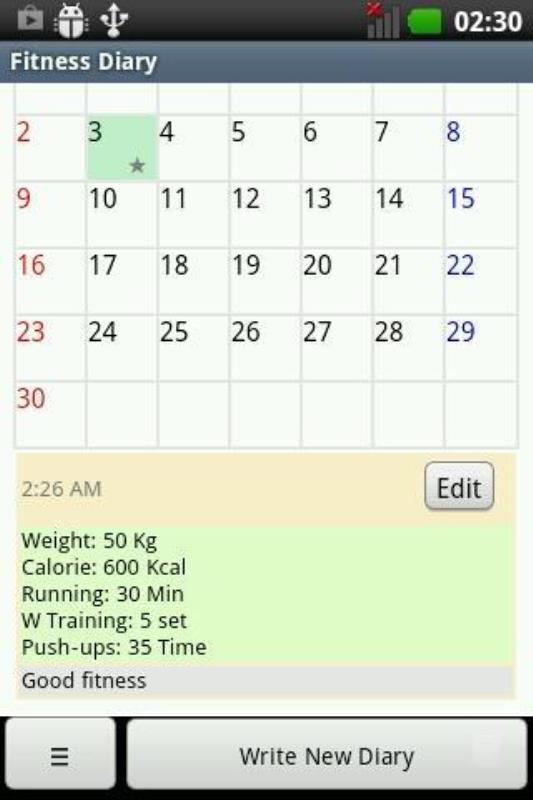 Fitness Diary(4)