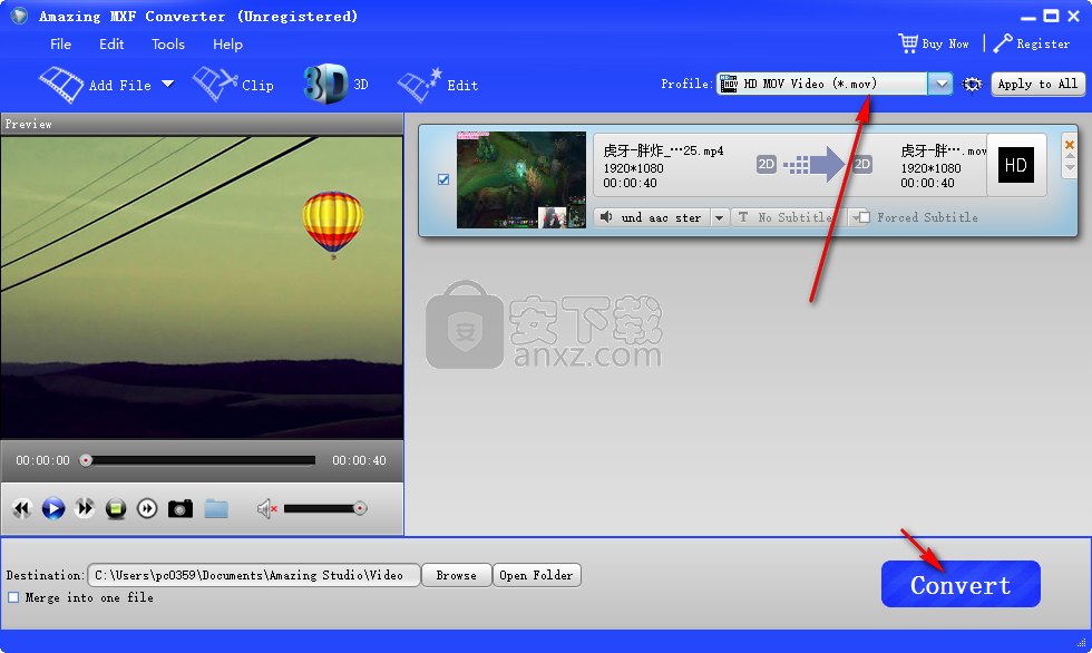 Amazing MXF Converter(MXF轉(zhuǎn)換工具)