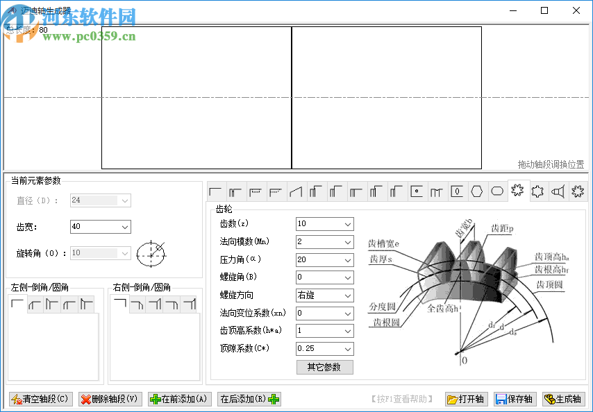 邁迪軸生成器