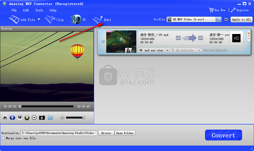 Amazing MXF Converter(MXF轉(zhuǎn)換工具)