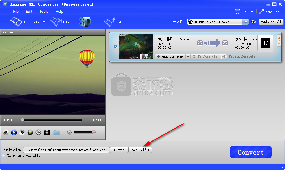 Amazing MXF Converter(MXF轉(zhuǎn)換工具)