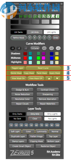 Zone System Express Panel