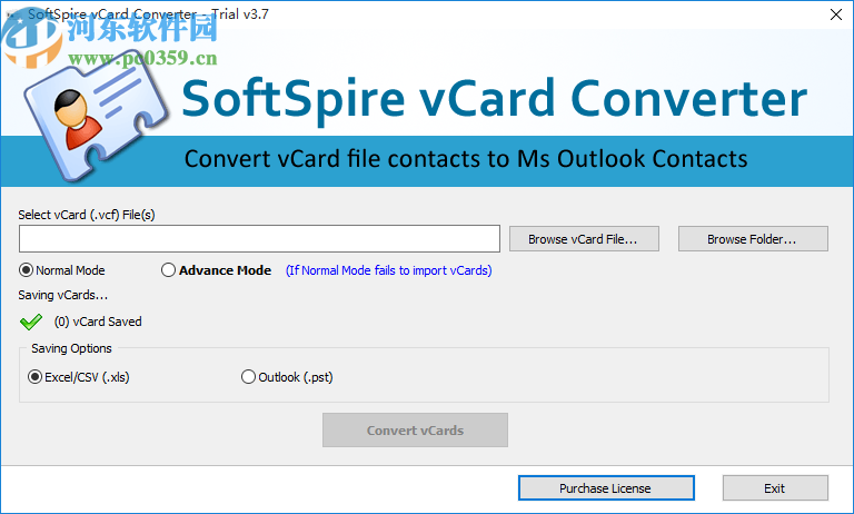 SoftSpire vCard Converter(vCard格式轉(zhuǎn)換器)