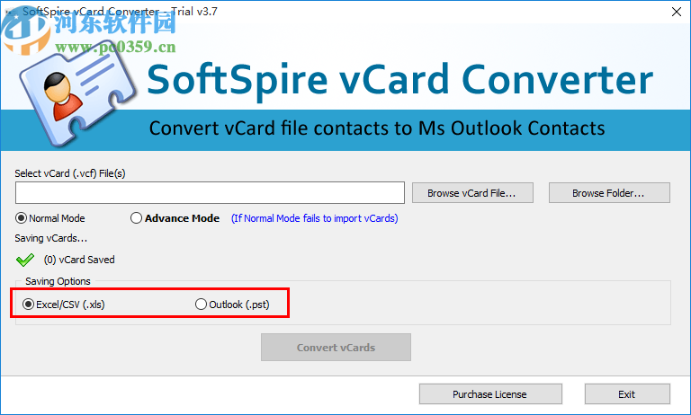 SoftSpire vCard Converter(vCard格式轉(zhuǎn)換器)