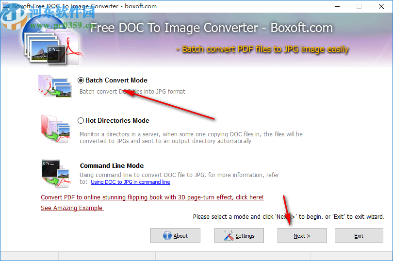 Boxoft Free DOC to Image Converter