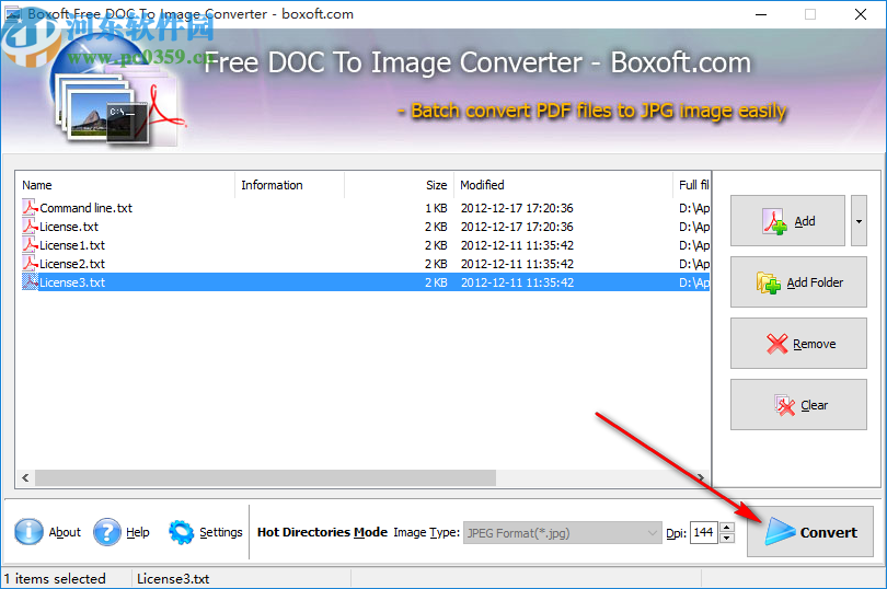 Boxoft Free DOC to Image Converter