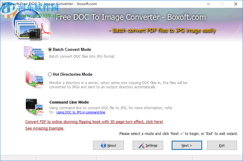 Boxoft Free DOC to Image Converter