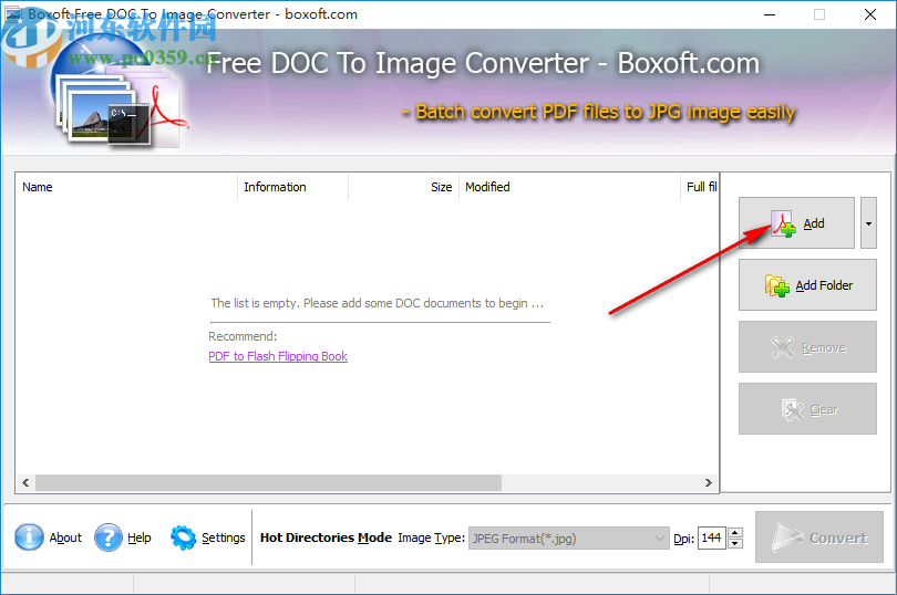 Boxoft Free DOC to Image Converter