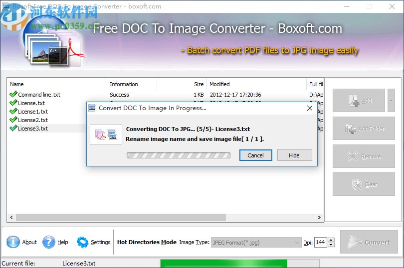 Boxoft Free DOC to Image Converter