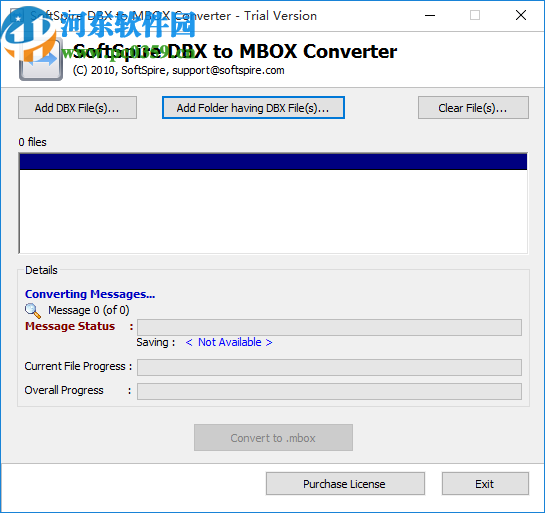 SoftSpire DBX to MBOX Converter(DBX轉(zhuǎn)換成MBOX)