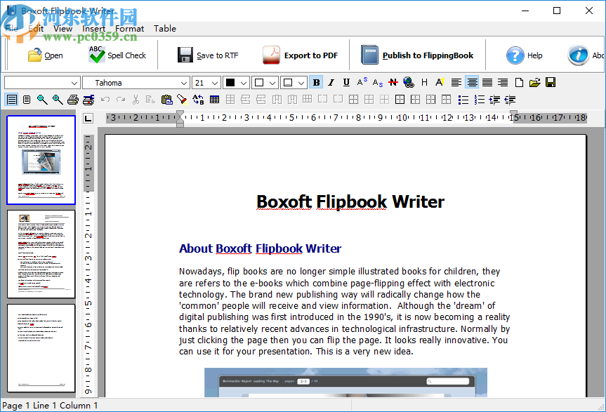 Boxoft Flipbook Writer(翻頁書制作軟件)