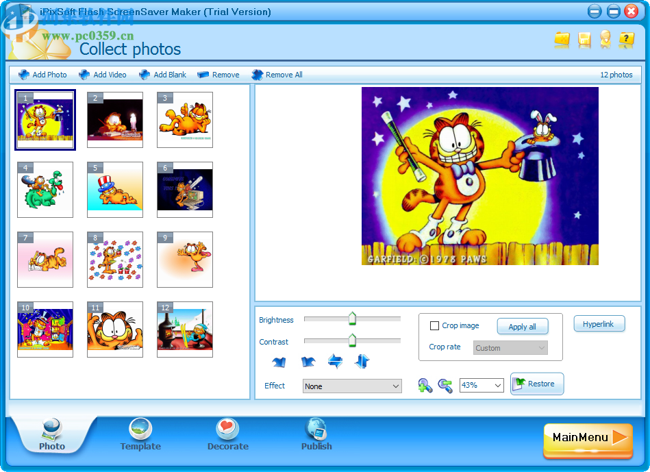 iPixSoft flash ScreenSaver Maker