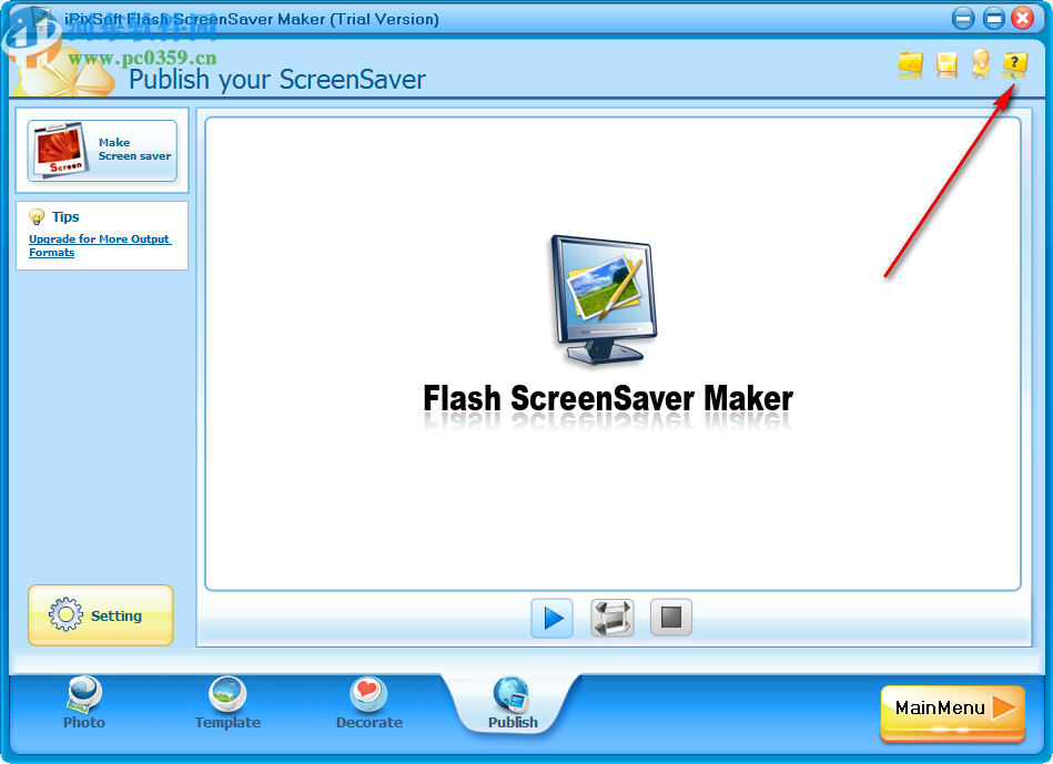 iPixSoft flash ScreenSaver Maker