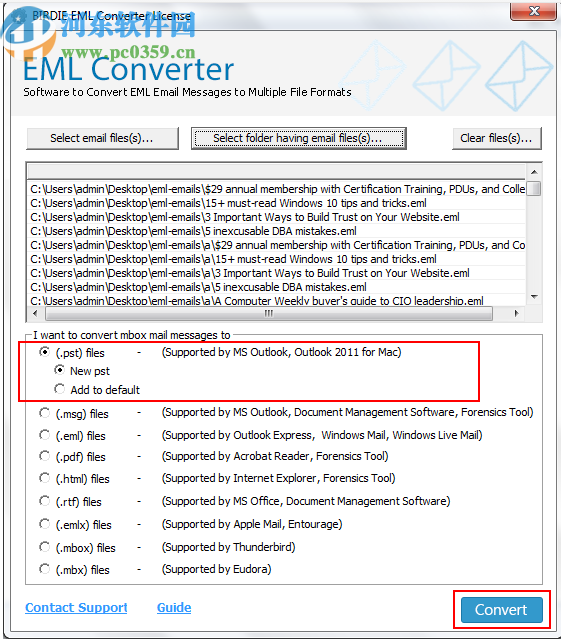 BIRDIE EML to PST Converter(EML轉(zhuǎn)PST轉(zhuǎn)換器)