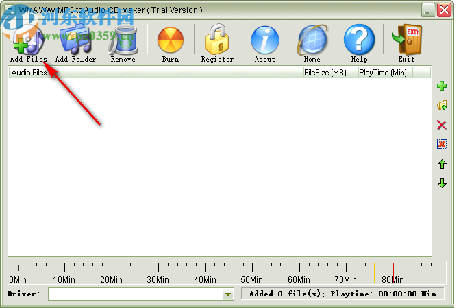 WMA WAV MP3 to Audio CD Maker(音頻CD制作軟件)