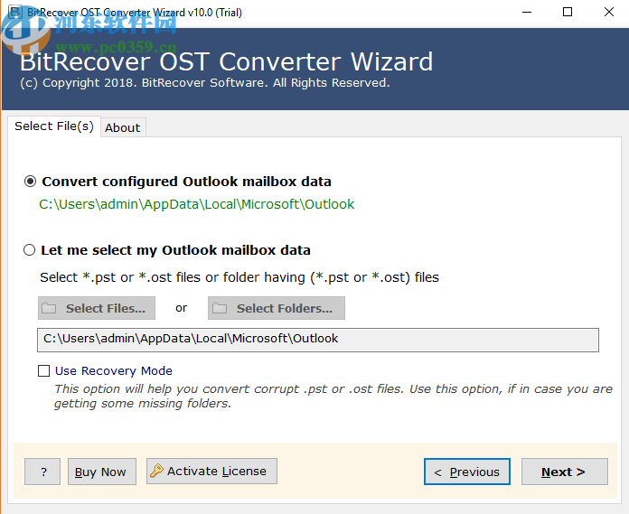 BitRecover OST Converter Wizard