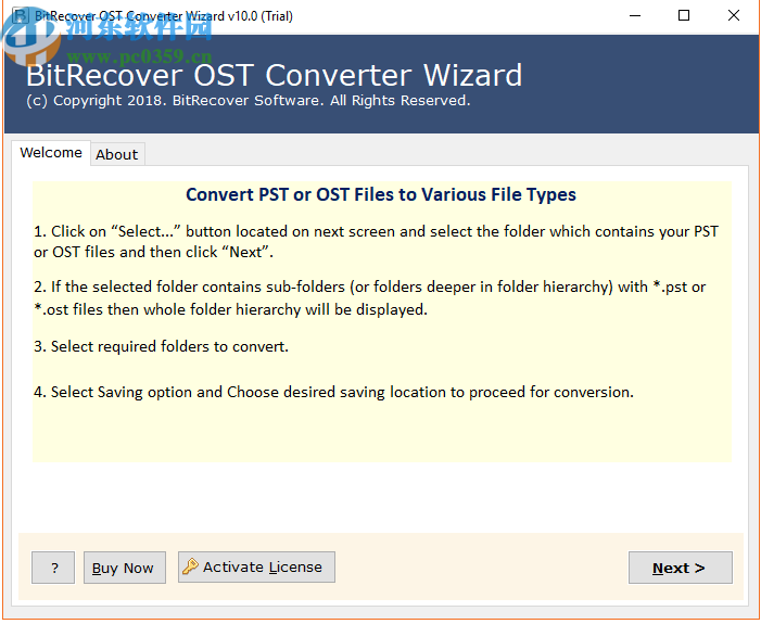 BitRecover OST Converter Wizard