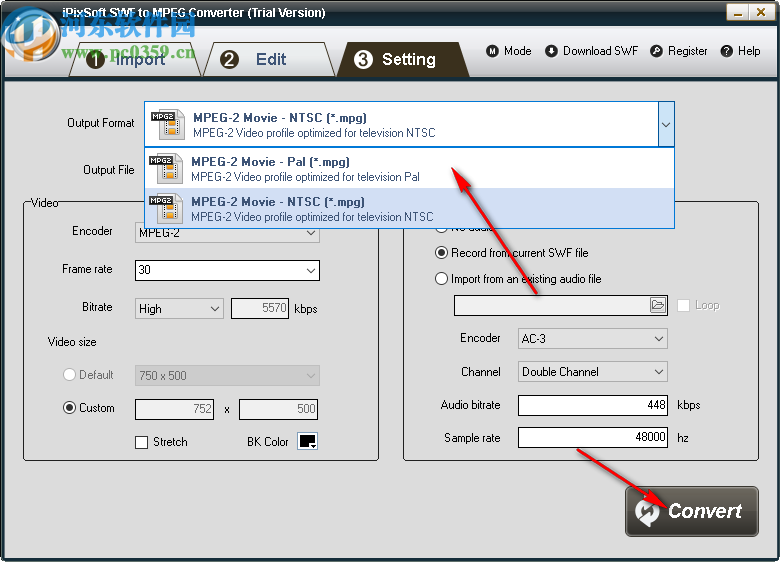 iPixSoft SWF to MPEG Converter(SWF轉(zhuǎn)換為MPEG)