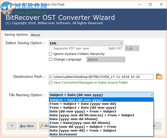 BitRecover OST Converter Wizard