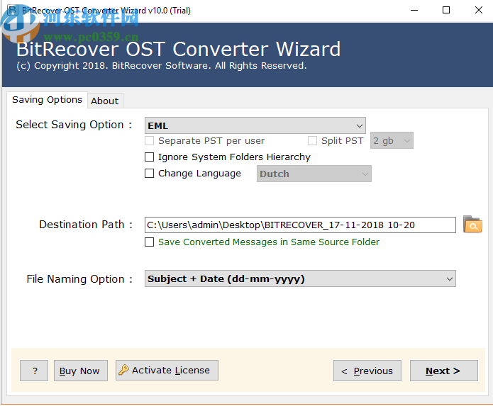 BitRecover OST Converter Wizard