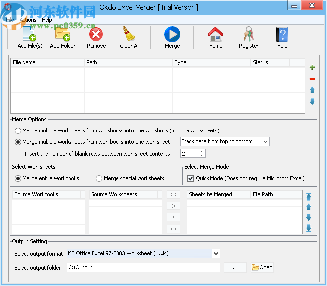 Okdo Excel Merger(Excel合并工具)