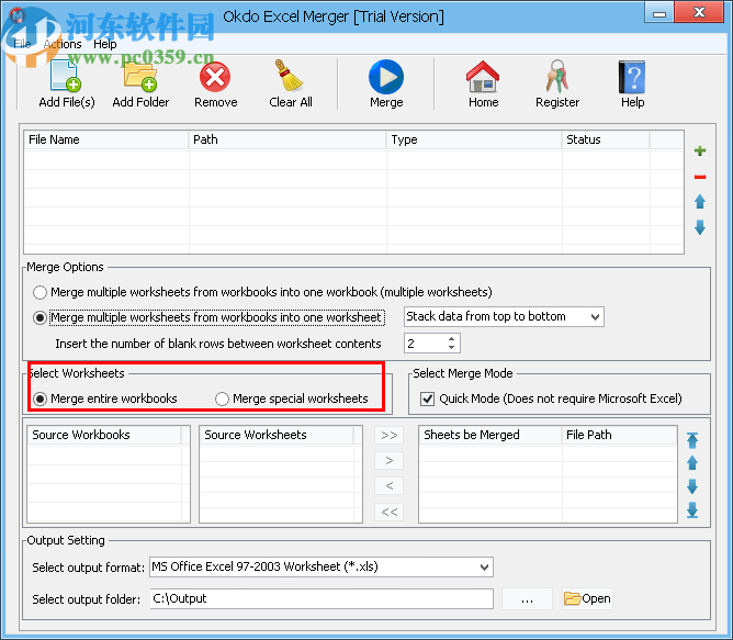 Okdo Excel Merger(Excel合并工具)