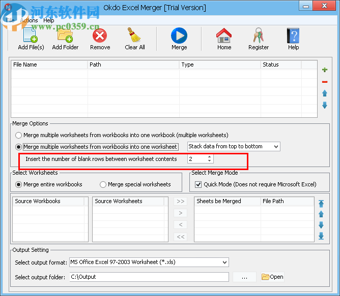 Okdo Excel Merger(Excel合并工具)