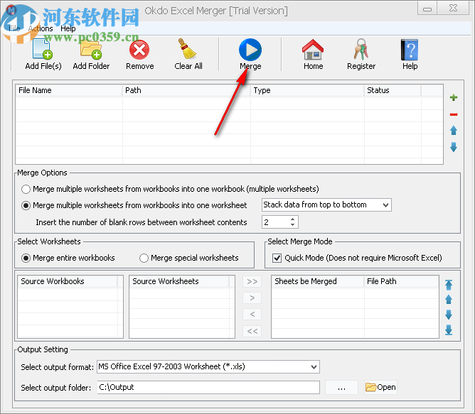 Okdo Excel Merger(Excel合并工具)