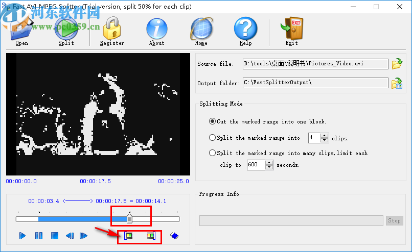 Fast AVI MPEG Splitter(視頻分割工具)