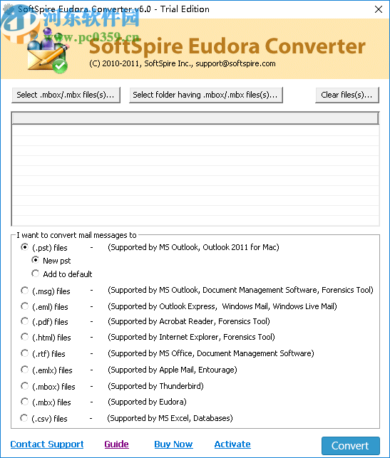 SoftSpire Eudora Converter(Eudora轉(zhuǎn)換器)