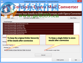 SoftSpire Opera Mail Converter(Opera郵件轉換器)