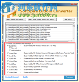 SoftSpire Eudora Converter(Eudora轉(zhuǎn)換器)