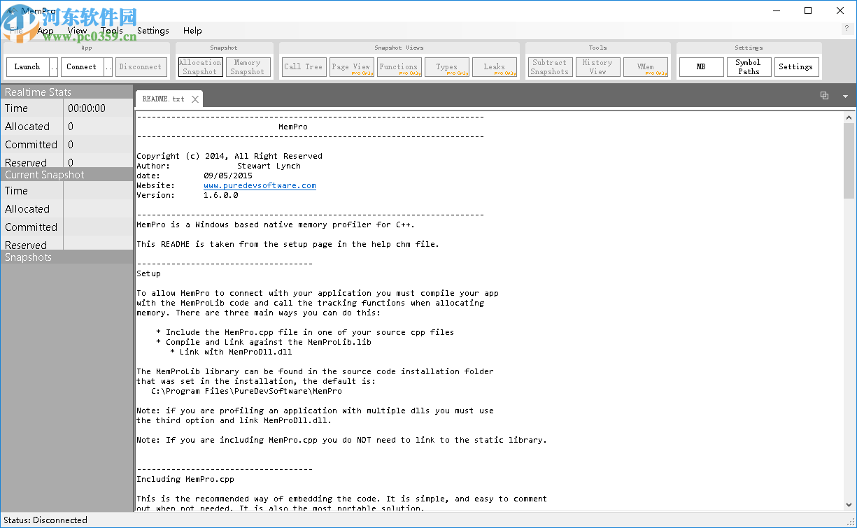 Puredev MemPro(內存分析工具)