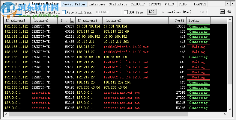 TCP Monitor Plus(網(wǎng)速監(jiān)控軟件)